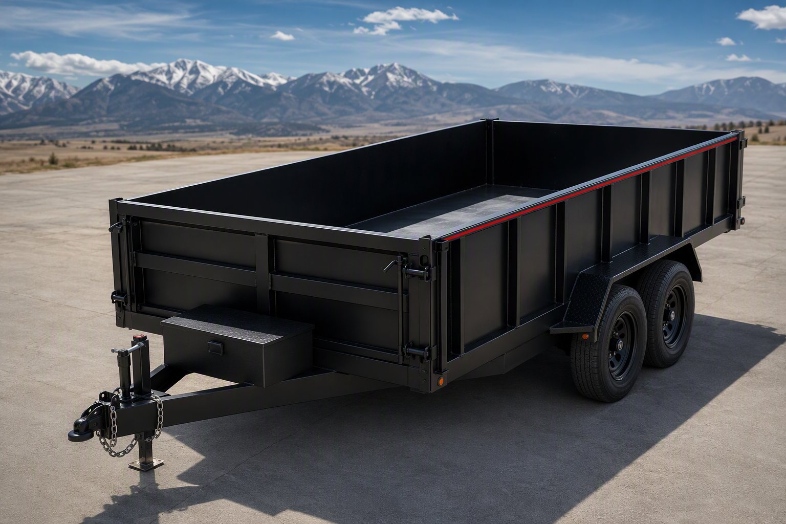 JK Hauling 7x16x5 dump trailer